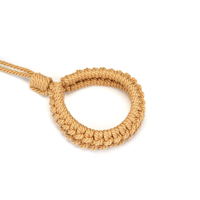 Ekologiczna uprząż do krępowania, kajdanki na ręce i obroża, linka bawełniana, kinbaku shibari bondage, regulowane