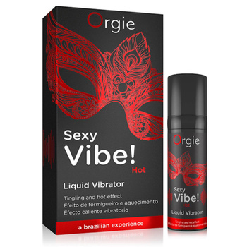 Wibrator w płynie Sexy Vibe (czerwony) Rozgrzewający moc 8/10