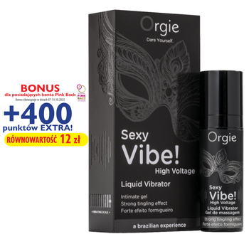 Wibrator w płynie Sexy Vibe (srebrny) Najsilniejsze doznania moc 10/10