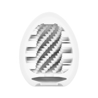 Rollercoster - masturbator jajko Tenga EGG Spiral o wewnętrznej powierzchni pokrytej spiralnymi frezami, seria Hard Boiled (STRONGER)