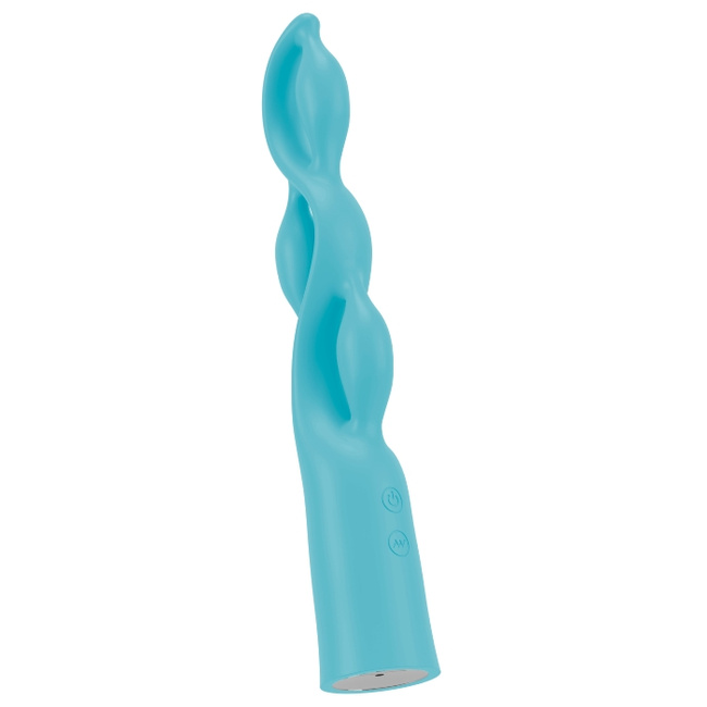 Rozkosz Fiony – bajeczny elastyczny wibrator z trzema pętlami, 3 silniki, 25 cm I wkładane 18,3 cm, silikon, IPX7
