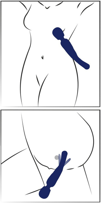 2w1 Dwustronna różdżka radości – różdżka wand i wibrator z języczkiem do punktu G i wnętrza pochwy