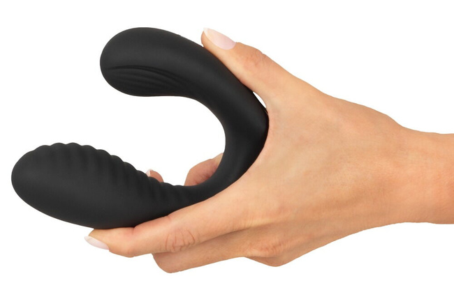 Masażer prostaty stymulator analny 2 silniki silne wibracje i stymulacja krocza na pilota 15,4 cm ø4,1 cm silikon