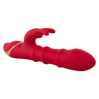 Wibrator z wirującą spiralą rozkoszy i króliczkiem do łechtaczki, bardzo silne wibracje, 23,7 cm, silikon 