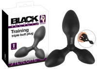 3w1 zestaw – 3 połączone korki analne Ø2,9 cm, Ø 3,4 cm i Ø 3,9 cm, bardzo elastyczne, silikon