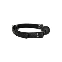 Elegancki oddychający knebel z opaską z pikowanego neoprenu seria DIAMOND BDSM