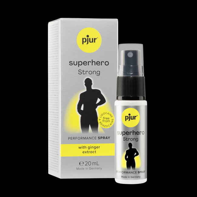Superhero Strong Spray z efektem delay, opóźniający wytrysk, z ekstraktem z paracrestu i imbiru, 20 ml