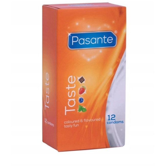 Prezerwatywy  Pasante Taste 12szt-smakowe 18cm/53mm