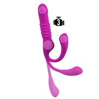 Purpurowe szaleństwo - trójfunkcyjny dostarczyciel rozkoszy z wibracjami