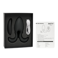 Mocny, czarny korek analny w kształcie rakiety,  dł. 11cm, Ø 4cm, wodoodporny IPX7, na pilota