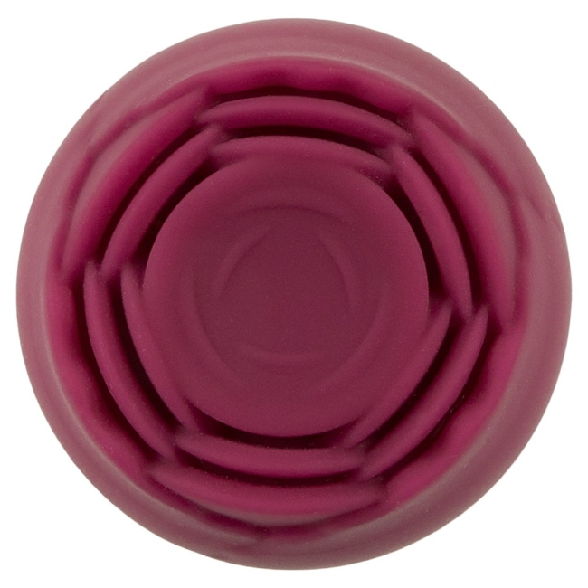 Zmysłowa Rosemary – 2w1: elastyczna, duża, silna różdżka z główką w kształcie róży + pulsacyjny wibrator punktowy, 2 silniki, kolor burgundowy  