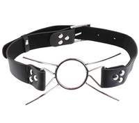 twarty knebel – pajączek z pierścieniem otwierającym Ø3,8 cm i 4 rozpórkami, dominacja i uległość, BDSM