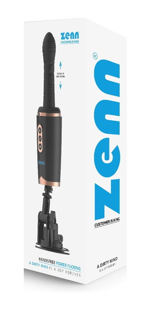 Kochanek mechaniczny – kompaktowa maszyna do seksu z wibracjami i posuwaniem funkcją grzania Dildo 11,3 cm
