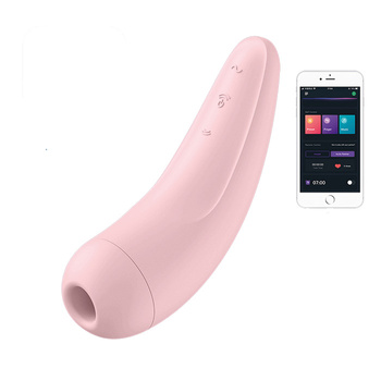 Bezdotykowy, powietrzny masażer łechtaczki z aplikacją