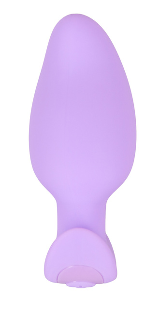 Wibrujący pieszczoch analny Cuties, o zmiennej grubości, kolor fioletowy, silikon