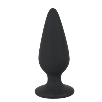 Mały elastyczny silikonowy plug analny z podstawą