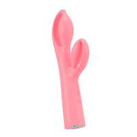 Królik Alicji – bajeczny elastyczny wibrator z królikiem do łechtaczki, 25 cm I wkładane 13,3 cm, silikon, IPX7