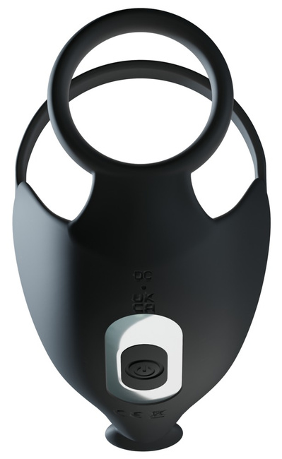 Pierścień na penisa z masażerem moszny na pilota