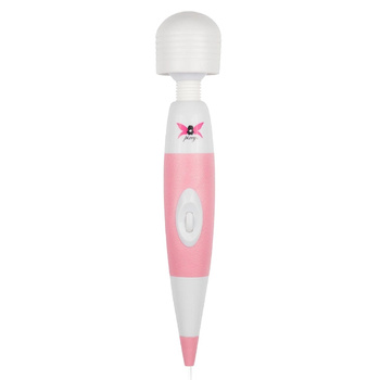 Rozkosz bez końca - duża, silnie wibrująca różdżka, wibracje do 8000 drgań na minutę, system antydrganiowy, biało-różowa, zasilanie sieciowe