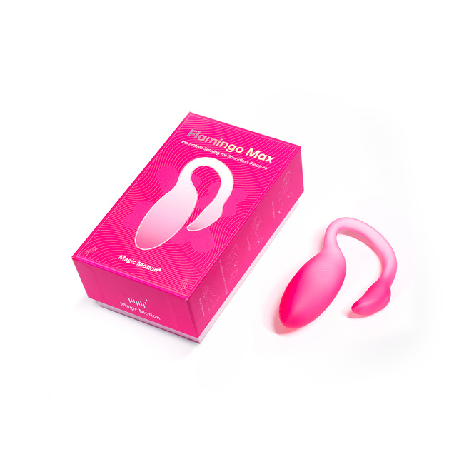 Jajeczko Flamingo Max, różowe, aktywnie reagujące na dotyk, sterowane aplikacją Magic Motion