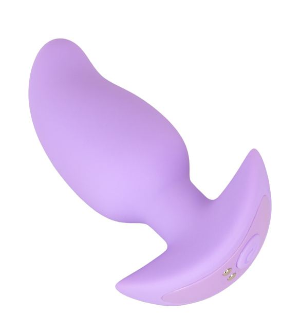 Wibrujący pieszczoch analny Cuties, o zmiennej grubości, kolor fioletowy, silikon