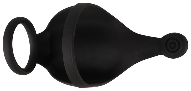 Pierścień na penisa z masażerem moszny na pilota