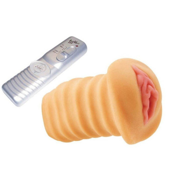 Masturbator sztuczna pochwa z wibracjami sterowanymi pilotem