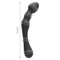 Silikonowe, dwustronne dildo 20 cm