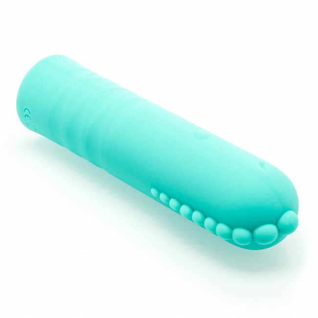 Silikonowy wibrator bullet ze stymulatorem grzbietowym