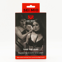 Wyściełana obroża i smycz SEI MIO, soft BDSM, bondage