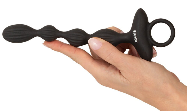 Elastyczne kulki analne z wibracjami.