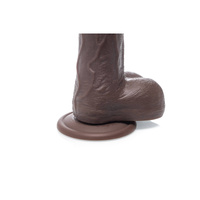 Nowoczesne dildo silikonowe, waginalno-analne - zwrotne z przyssawka RC Zenn