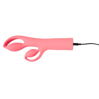 Królik Alicji – bajeczny elastyczny wibrator z królikiem do łechtaczki, 25 cm I wkładane 13,3 cm, silikon, IPX7