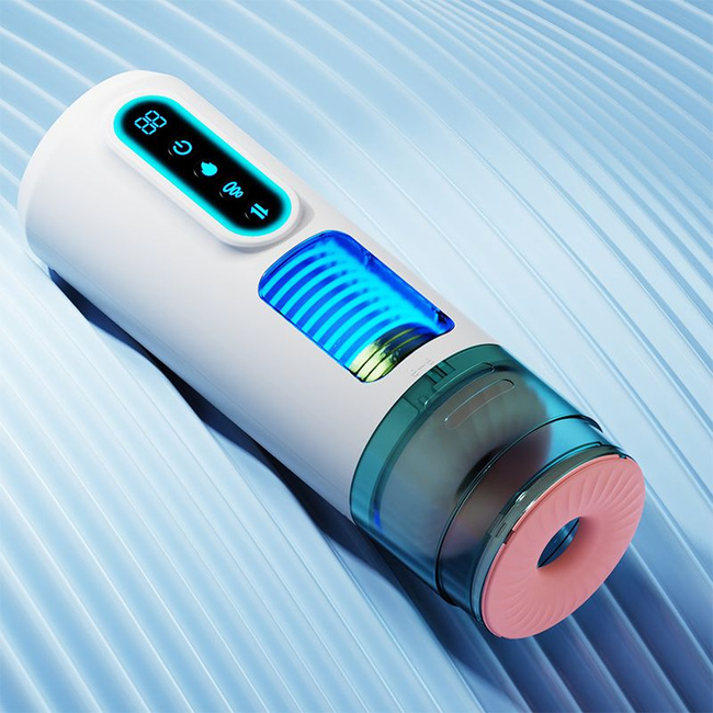 Masturbator premium, 9 trybów wibracji, posuwistości, ssania. Funkcja ogrzewania, długość 28 cm.