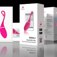 Spacerowe wibrujące jajeczko Irena sterowane aplikacją 7,5x3,5 cm, różowe