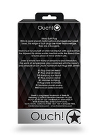 Korek analny Butt Plug srebrny rozmiar L 4 cm z kryształem serduszkiem