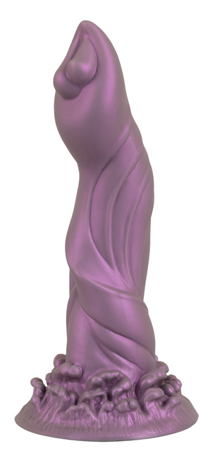 Zyfrik – złodziej rozkoszy. Fantasy dildo jak chochlik nie z tego świata. Silna przyssawka. Dł. 21,2 cm, wkładane 18 cm, Ø 4,9  cm
