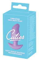Wibrujący pieszczoch analny Cuties, o zmiennej grubości, kolor fioletowy, silikon