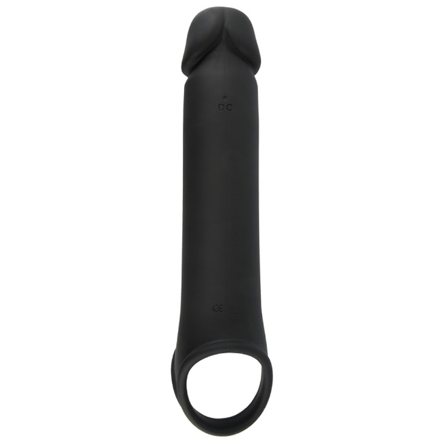 Wibrująca nakładka na penisa +8 cm z 10 trybami wibracji za pomocą bezprzewodowego pilota