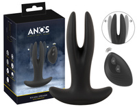 Wibrujący otwieracz pupy, dwukońcówkowy korek analny, rozwierany masażer prostaty, na pilota, wodoodporny IPX7