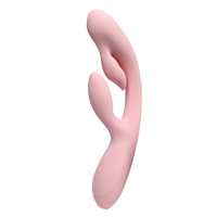 Mocny, różowy wibrator z dwoma królikami do łechtaczki i punktu G ! Wodoodporny IPX7, dł. 24 cm