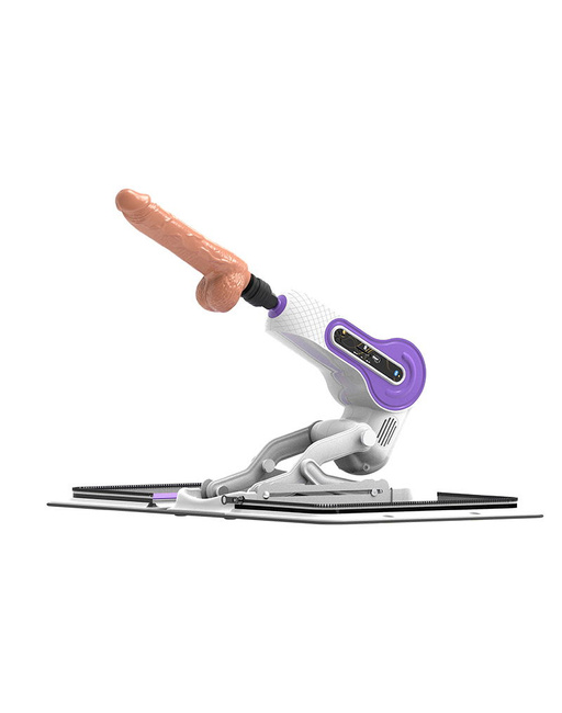 Mechaniczny kochanek – maszyna do seksu z wibrującym dildo 20 cm, z torbą 