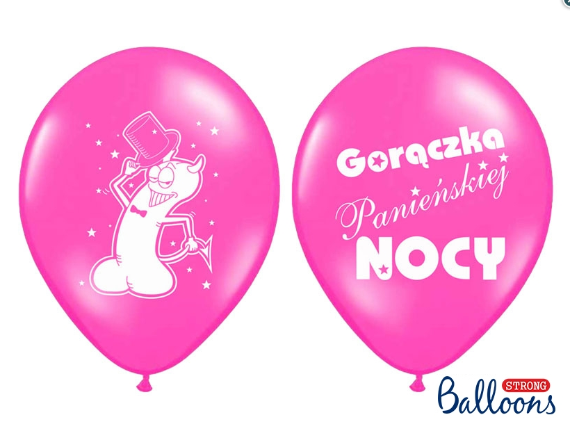 Balony 30cm Pastel Hot Pink (6szt)