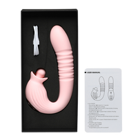 Wibrator posuwisto-wahadłowy z rotującą kulką do łechtaczki, IPX6, dł. 19 cm