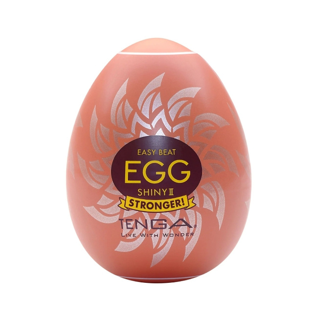 Na jeszcze lepszy dzień - masturbator jajko Tenga EGG Shiny II o wewnętrznej powierzchni w kształcie słońca i jego promieni, seria Hard Boiled (STRONGER)