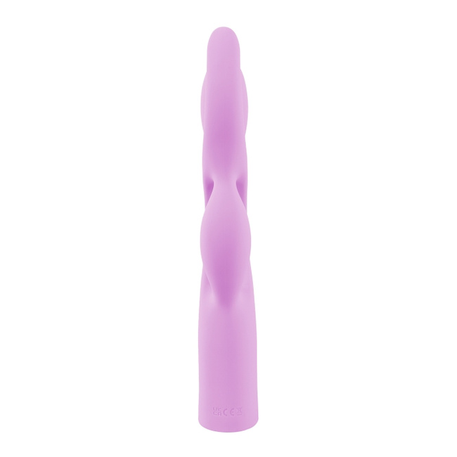 Radość Migotki – bajeczny elastyczny grubiutki  wibrator z dwiema pętlami, 2 silniki, 24,8 cm I wkładane 16,5 cm, silikon, IPX7