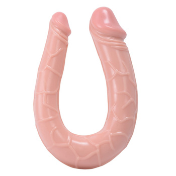 Anatomiczne, małe dildo o dwóch głowach