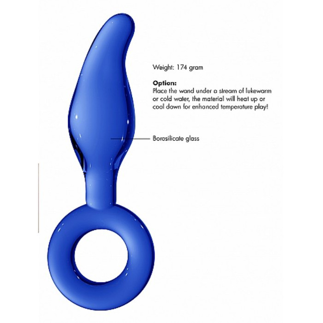 Dildo szklane z uchwytem