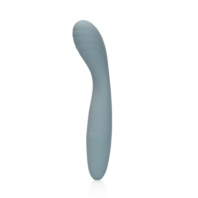 Poręczny akrobata – nieduży, bardzo elastyczny wibrator do punktu G, z główka, 18 cm, wkładane 12 cm, płynny silikon