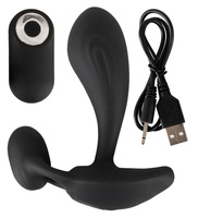 Silikonowy, dwusilnikowy, spacerowy masażer prostaty i krocza na pilota